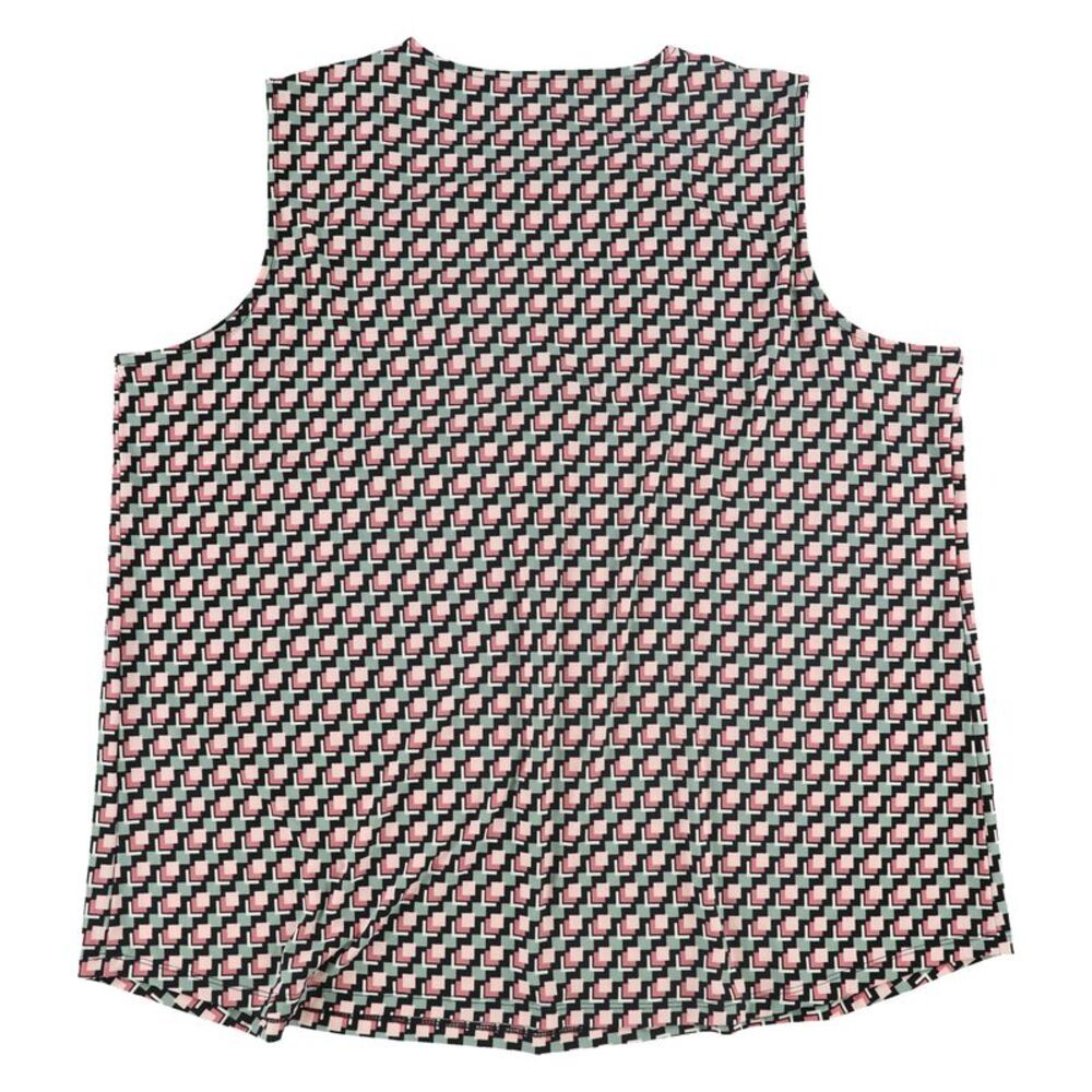 Anne Klein Womens Geo-Print Sleeveless Blouse Top, NWT - Picture 2 of 2